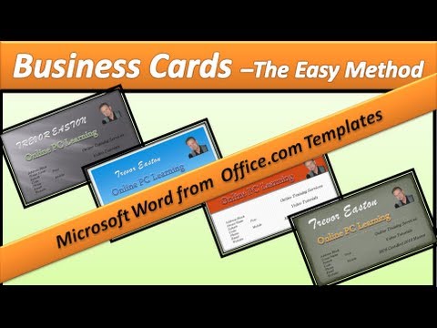 make business cards in word 2008 for mac